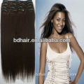 wholesale 100g-200g hot selling fast shipping clip in hair extension